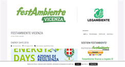 Desktop Screenshot of festambientevicenza.org